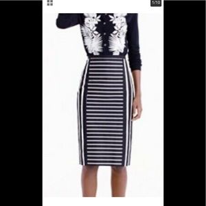 💥👍NWT J Crew pencil stripe skirt 💥